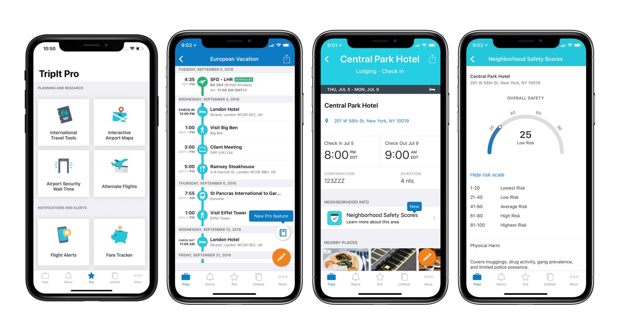  The image shows a mobile travel app with features for planning a trip to Europe, including booking flights, accommodations, and creating a route, as well as sharing it with others.