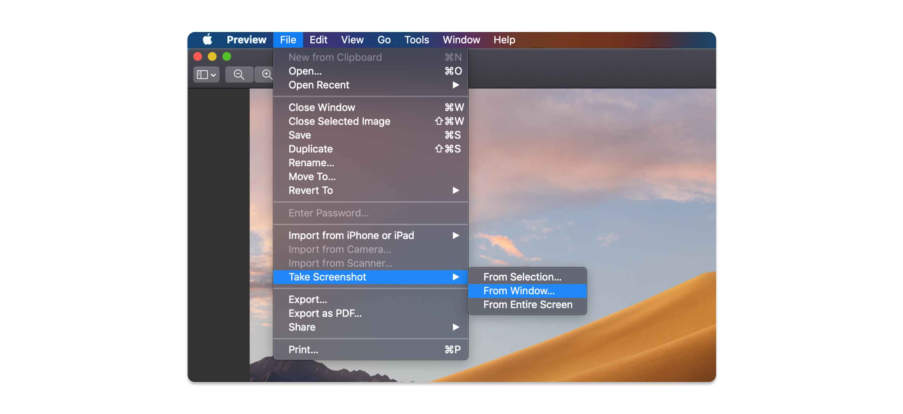 mac screen snip shortcut