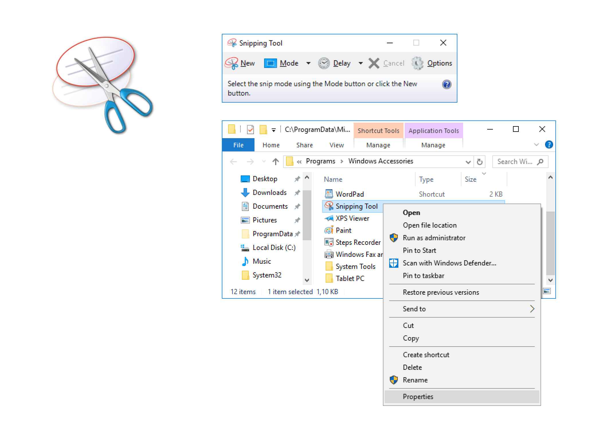 how to download snipping tool on windows 10