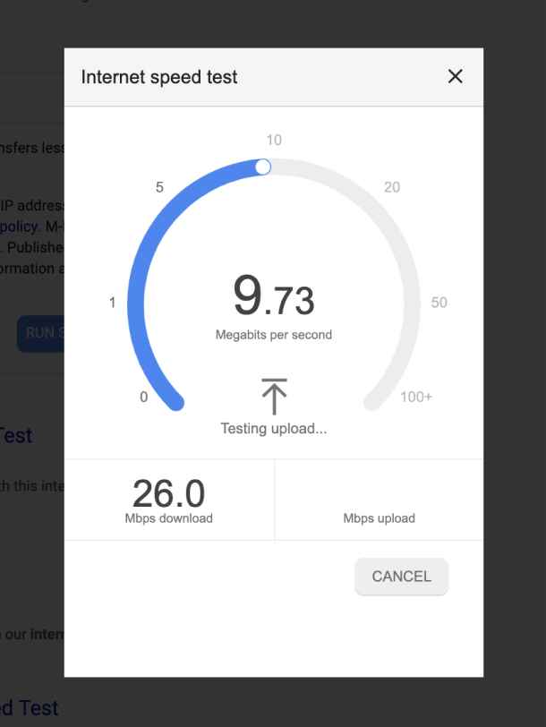 free internet speed test frontier