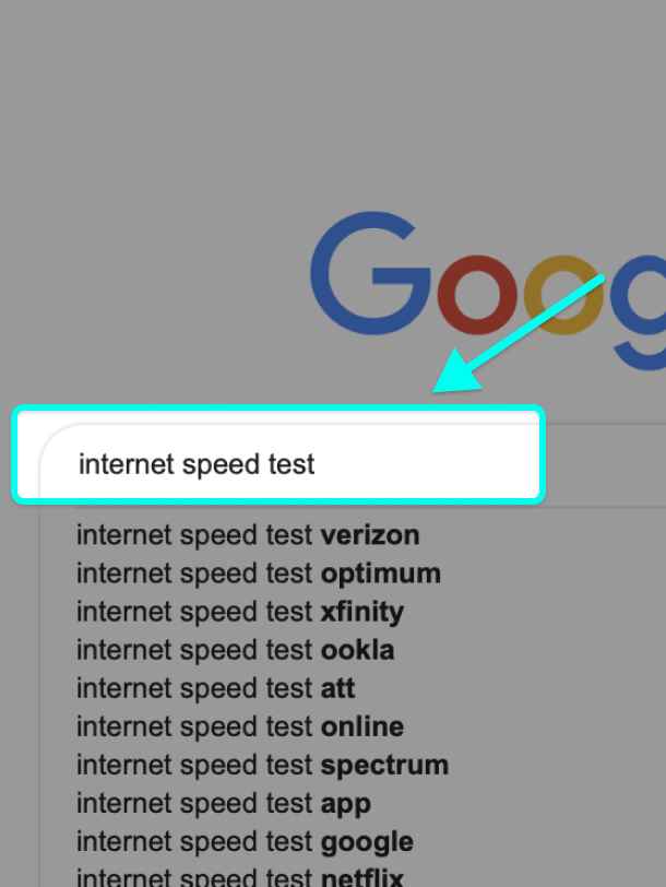 internet speed test google