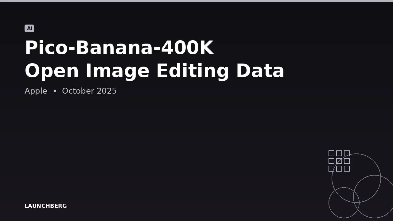 Pico-Banana-400K: Apple's Open Dataset for Image Editing
