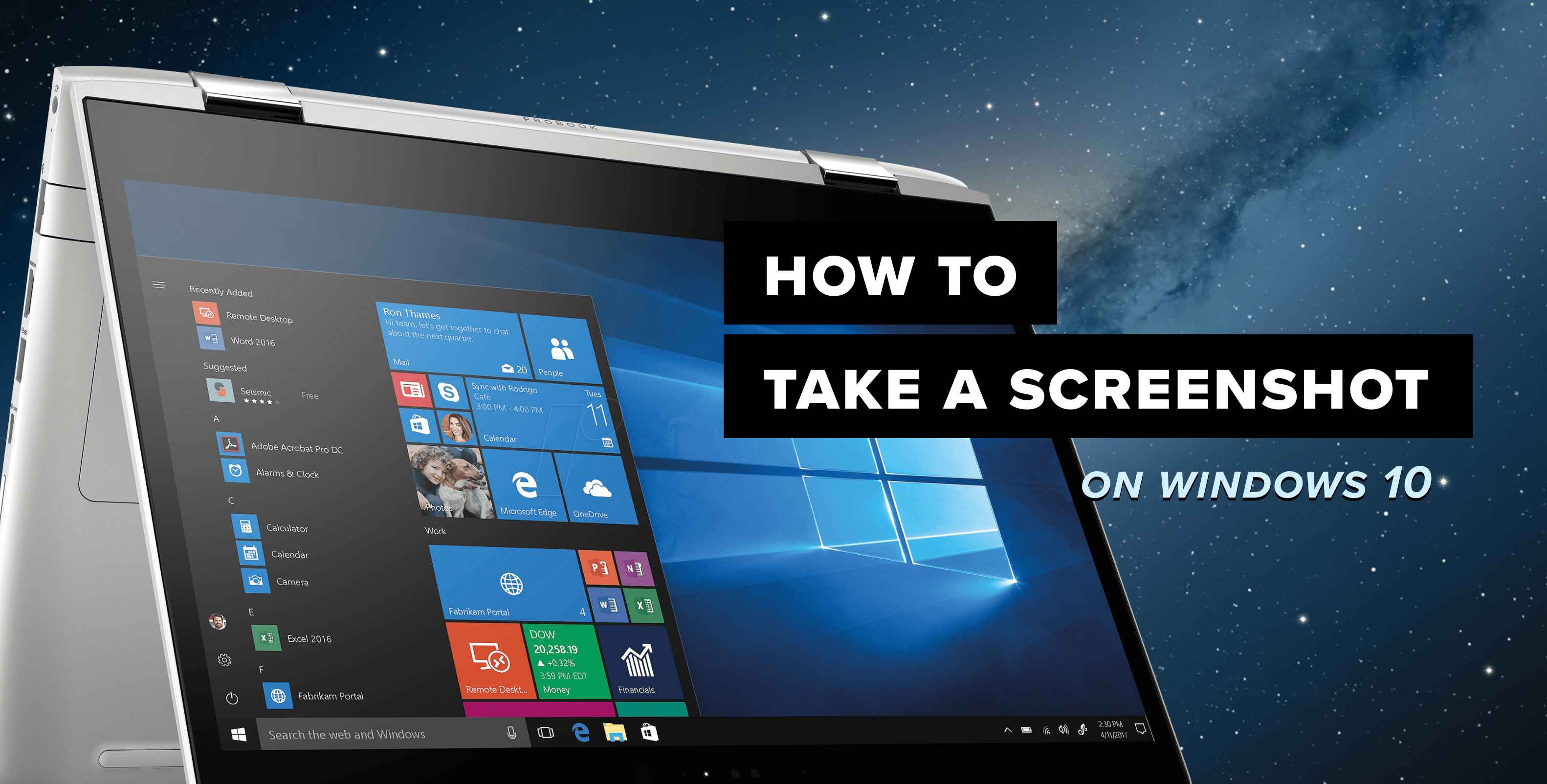 how to capture screenshot on windows 10